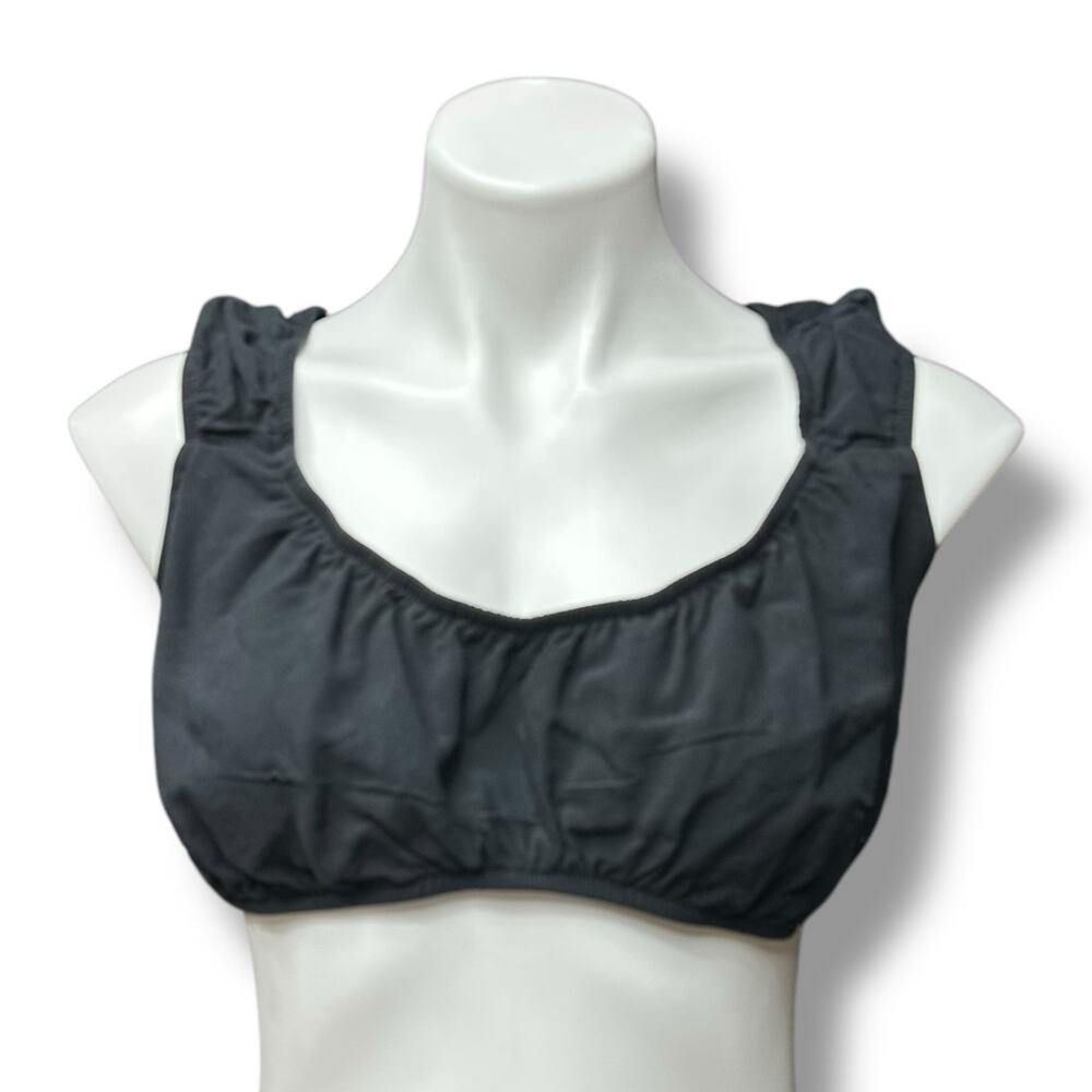 Wild Fable Crop Top Black Tank Womens Size XL New Modern Simple Boho Peasant